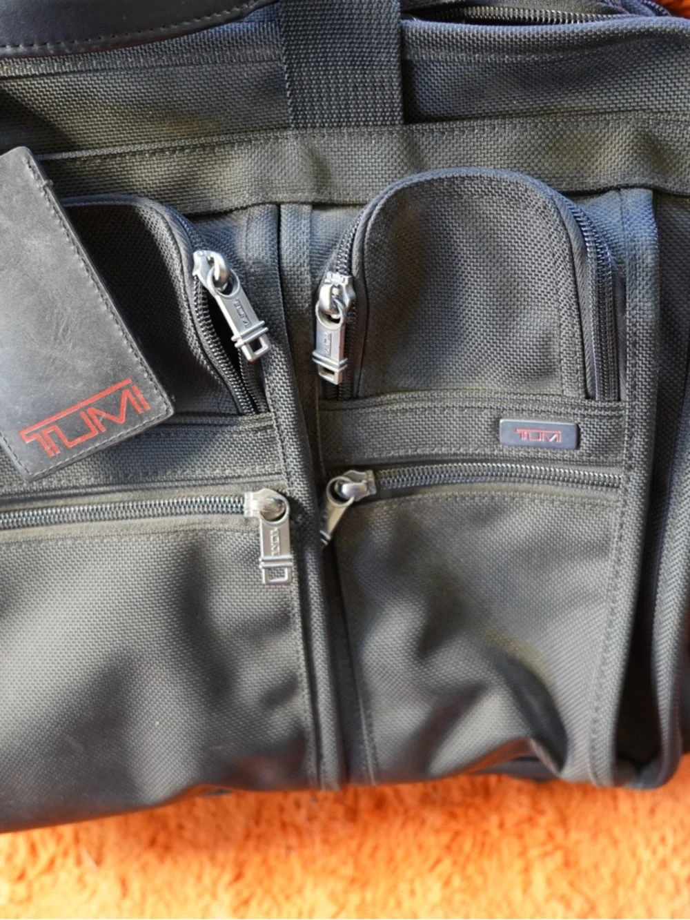 TUMI Expandable Organizer Laptop Brief Briefcase Bag 26041D4 Ballistic Nylon 10